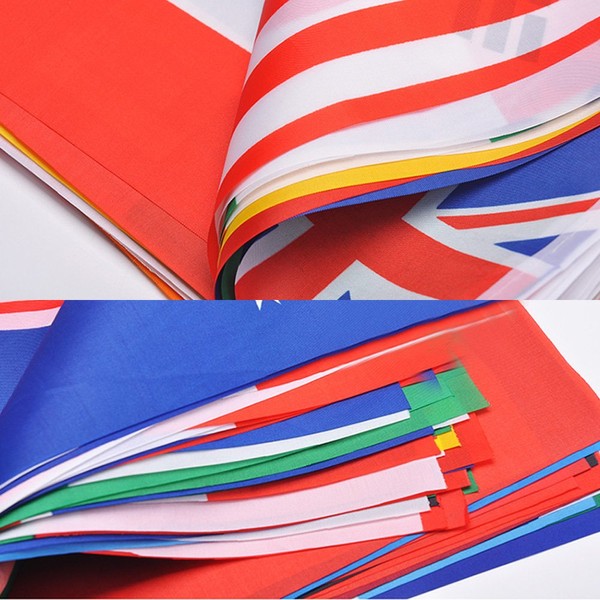 International Flags, G2PLUS 164 Feet 8.2'' x 5.5'' World Flags, 200 Countries Olympic Flags Pennant Banner for Bar, Party Decorations, Sports Clubs, Grand Opening, Festival Events Celebration