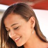 DTPsilver® Hook Earrings 925 Sterling Silver Yellow Gold-Plated or Rose