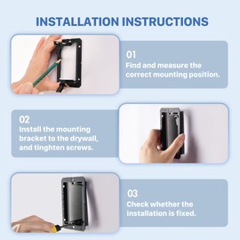ANONION 10 Pack Single Gang Low Voltage Mounting Bracket Device for Telephone Wires Network Cables HDMI Coaxial Speaker Cables 10 Mounting Bracket