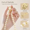 SURPHY Phone Charm, Pearl Phone Strap with Keychain & Tether
