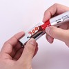 Mr. Pen- Jumbo Permanent Markers, 4 Pack, Red, Chisel Tip,