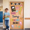 Classroom Door Cover Decoration Sticker, Our Story Begins Here Window