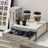 Sonhomay Kitchen Organizer Stand with Drawer, Coffee Pod Holder Carbon
