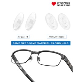 4 Pairs Replacement Nosepieces Nose Pads for Maui Jim Baby Beach MJ245/Kahuna MJ162/Kawika MJ257/Wiki Wiki MJ246; for Oakley Whisker/WireTap/Half Wire 2.0/Crosshair 2.0 OO4044/Crosshair 1.0 Sunglasses