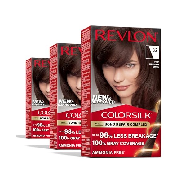 REVLON Revlon ColorSilk with Bond Repair Complex, Brown Permanent Hair