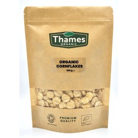 Organic Cornflakes 500g - No Additives or Preservatives - Vegan, GMO-Free, Certified Organic - Delicious and Nutritious Snack - Thames Organic 500g