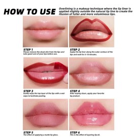 Unbranded Waterproof Lip Liner Stain #03 | Peach Coral | 24 Hour Matte Finish | Free Deliv