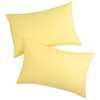 PiccoCasa Pillow Cases 2 Pack Soft Brushed Microfibre Pillow Covers