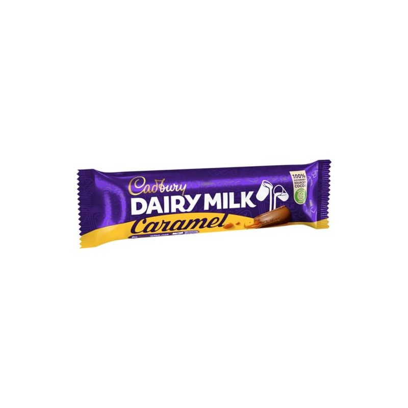 Cadbury Dairy Milk Caramel Single Bar (Pack of 24)