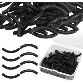 100 recambios para rizadores de pestañas, compatibles con Tweezerman – almohadillas de silicona para rizadores de pestañas (negro)