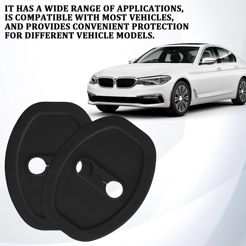 UQWU 4PCS Door Latch Lock Covers, Car Door Edge Latch