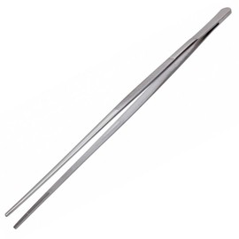 barbits Cocktail Garnish Tongs 30cm - Stainless Steel Mixology Tweezers, Round Tip Tweezers Lab Tongs, Extra Bar Long Tweezers