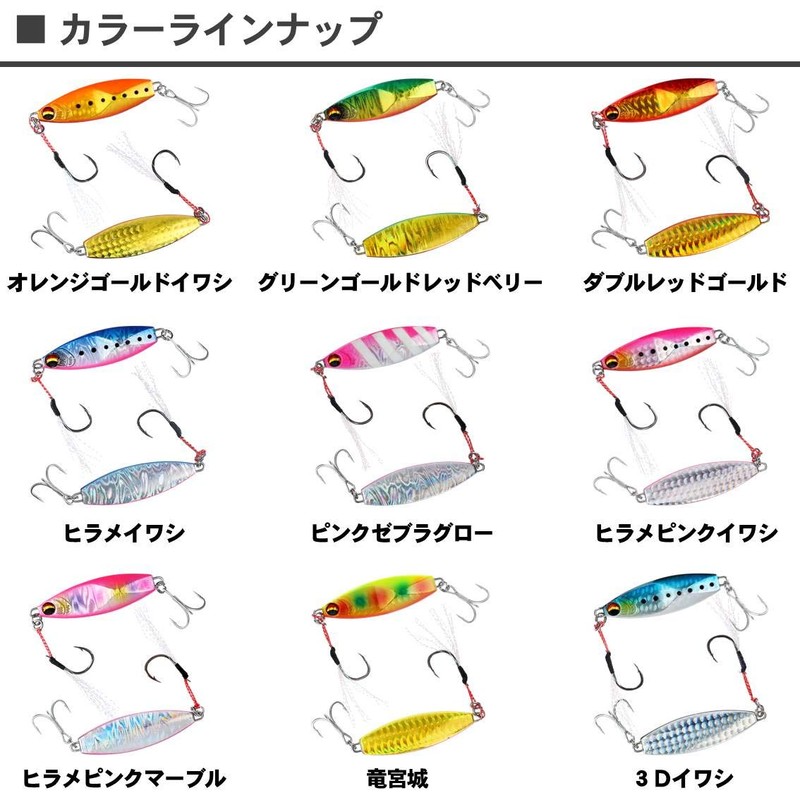 DAIWA Metal Jig, Flat Jigg, Hirametal R, 1.1 oz (30