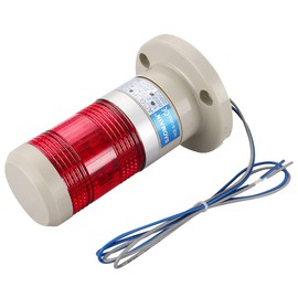 Baomain Warning Continuous Light 110 VAC Red LED Industrial Signal Light Tower Lamp LTP-502T
