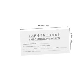 Operitacx 12pcs Check Registers Books Personal Ledger for Checkbook Transaction Registers Calendars and Writing Tables