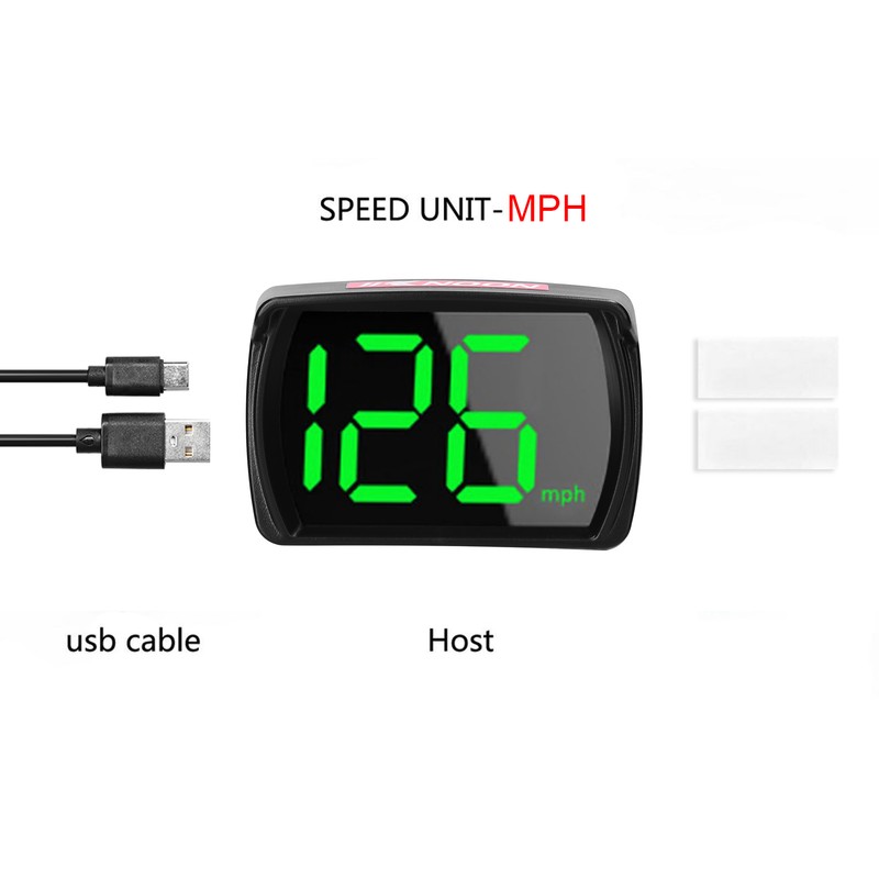 KKNOON Car Headup Display KM/H MPH GPS Digital Speedometer with