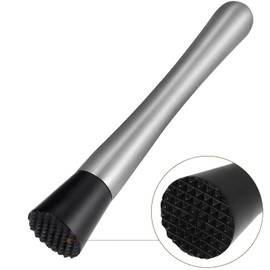 CTForest Bar Muddler, Cocktail, Stainless Steel Cocktail Muddler, Suitable for Family and Bar Use, for Crushing Ice Cubes (Stainless Steel)