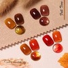 Juego de esmaltes de uñas en gel, marrón, translúcido, transparente