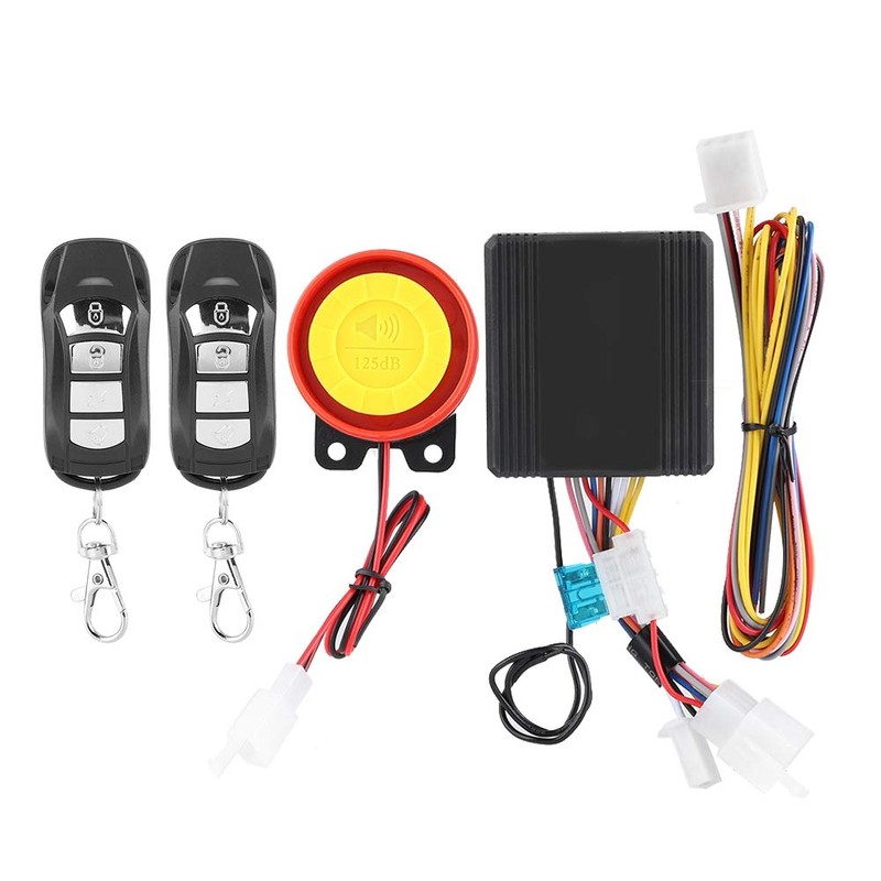 TKSE Motorcycle Alarm System, 12V Universal Motorcycle Wireless Anti-Theft Security