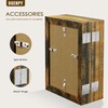 DUENPY 5 Folding 4x6 Picture Frame Horizontal Engineered Wood Accordion
