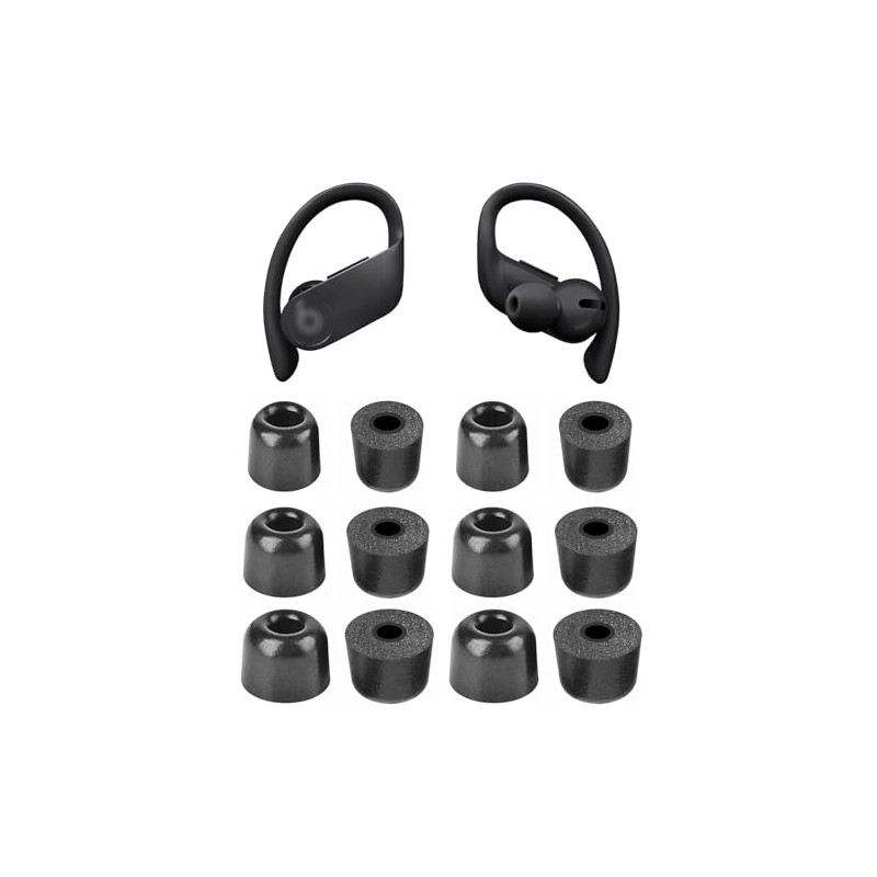BLUEWALL Foam Eartips Compatible with Powerbeats Pro Earbuds PB Pro,
