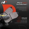 A-Premium Front Ceramic Disc Brake Pads Set Compatible with Nissan