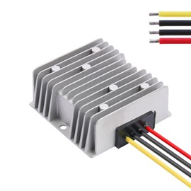 DC DC Stabilizer 8V-40V to 13.8V Boost Buck Converter 15A, Waterproof Automatic Converter Voltage Regulator Auto Step Up/Down 13.8V Volt Transformer Module