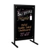 Ilyapa Metal Double Sided Swinging Chalkboard Sign - 22x37 inch