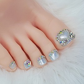 Heart Beam Jewelry Homemade Pedi Tip - Paddy A / 하트빔 주얼리 수제페디팁 - 패디A