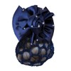 Equetech Dressage Hair Rosette Ribbon Bow Clip & Net (Navy/Crystal)