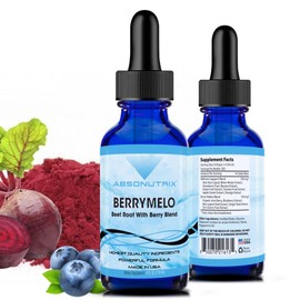 Absonutrix BerryMelo, 390 mg, 4 FL OZ Liquid, 302 Servings, Made in USA, Plant-Based Ingredients, Aloe Vera Liquid, Bitter Melon Extract, Gluten-Free, Non-GMO