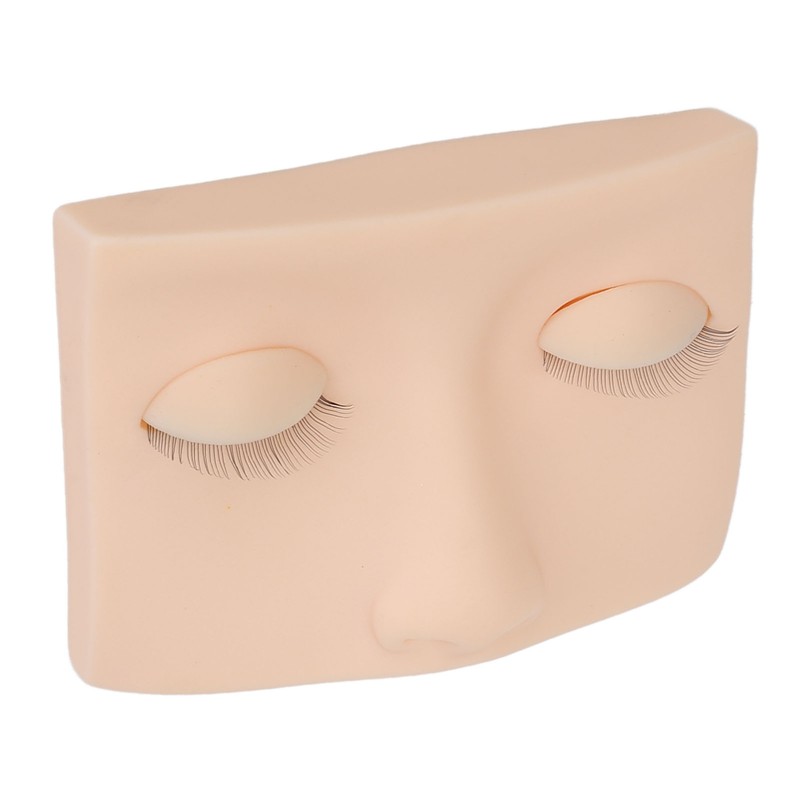 Eyelash Mannequin Head Practice Realistic Half Face Makeup Head Training