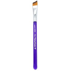 Art Factory Studio Face Painting Brush - Angle 5/8", Professional Face Painting Brush, Purple Acrylic Handle, Synthetic Bristles, Nickel Plated Ferrule