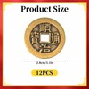 12 Pcs Chinese Feng Shui Coins Brass 1.1 Inch I