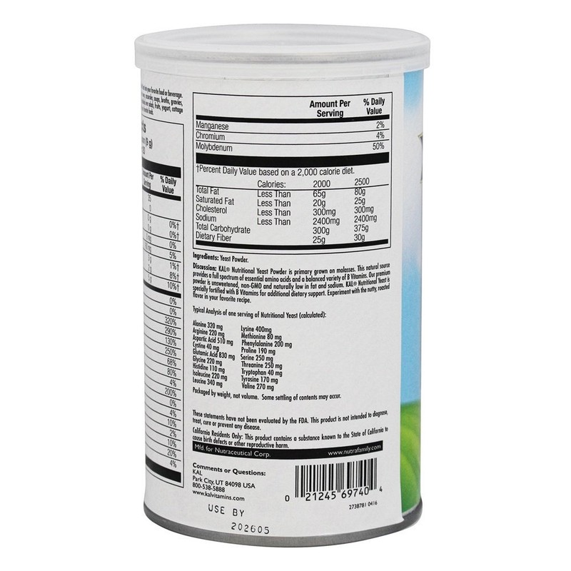 Kal Nutritional Yeast Formula, 6.3 Ounce