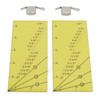 2set Seam Guide Ruler Strong Magnetic Stainless Steel Transparent Acrylic