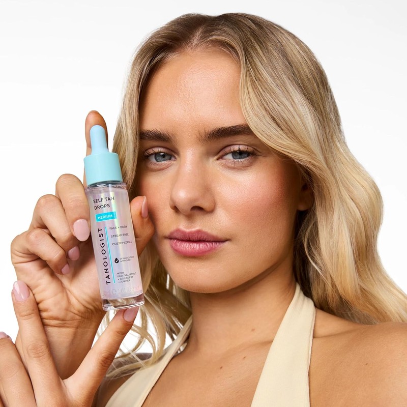 TANOLOGIST, Self Tan Drops, Serum Autobronceador Facial y Corporal con