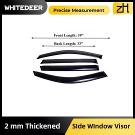 ZH Fits Volkswagen VW TAOS 2022 Side Window Visor Sun Rain Deflector Guard