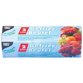 Freezer Bags LLPDE 35my 2 L Transparent 30 cm x 20 cm Pack of 90