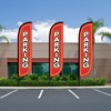Fanfanwin 2 Pack Parking Feather Flag with 11 ft Pole