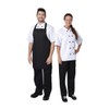 NISBETS Essentials Bib Aprons in Black Polycotton with Long Ties