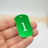 Aluminum Engraved Number Tags Key Tags ID Tags with Key