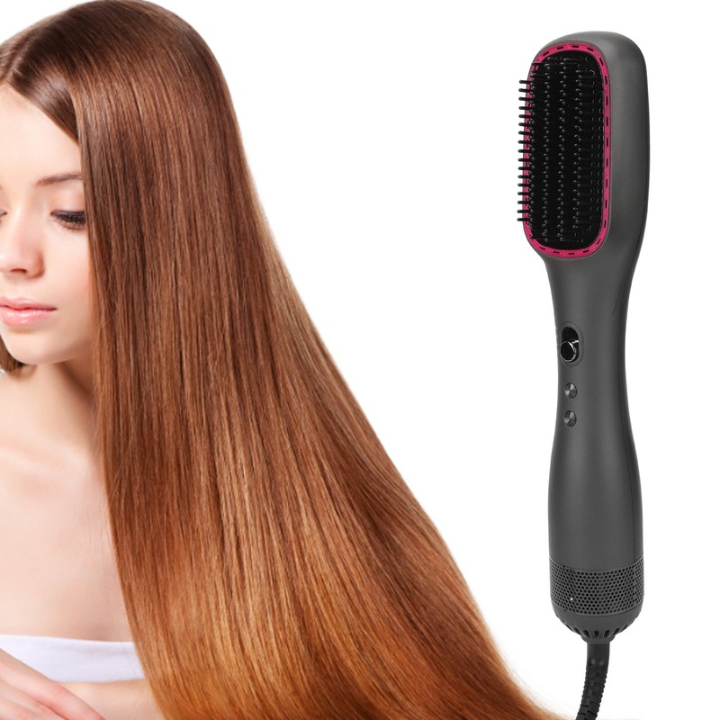 Hair Straightening Brush 3 Temperature Gears Anion Hair Straightener Comb