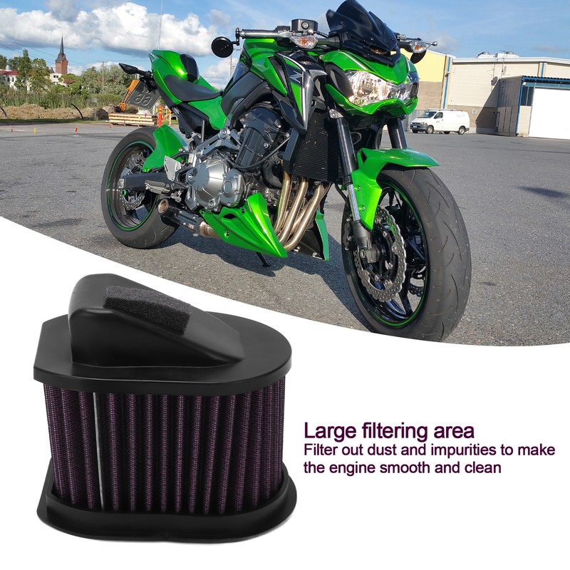 Motorcycle Air Filter High Flow Washable Reusable Wearproof Replacement for