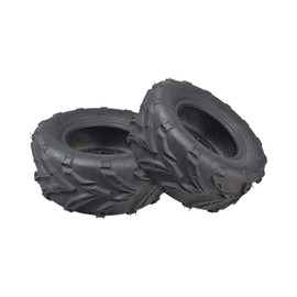AlveyTech Rear Tire for the Hammerhead and TrailMaster ATV's - Replacement Set of x2 Powersport 16x6-8 Sizes Tubeless Pneumatic, QD116 V-Tread Design, Go-Karts Parts, Terrain Traction Tires