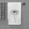 Azeeda 'Marigold Glory Flower ' White Cotton Tea Towel/Dish Cloth
