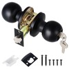 Coolty Door Knob with Lock/Key Front Door Knob Set Exterior