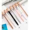 Gullor 6 Pieces Pineapple Pens, Bling Metal Ballpoint Pens for