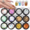 DANNEASY 12 Boxes Holographic Foil Paper, Laser Metallic Nail Foils