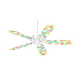 Brushed Cirlces Multi Light - Ceiling Fan Skin Kit fits most 42 inch fans (FAN and BLADES SOLD SEPARATELY)